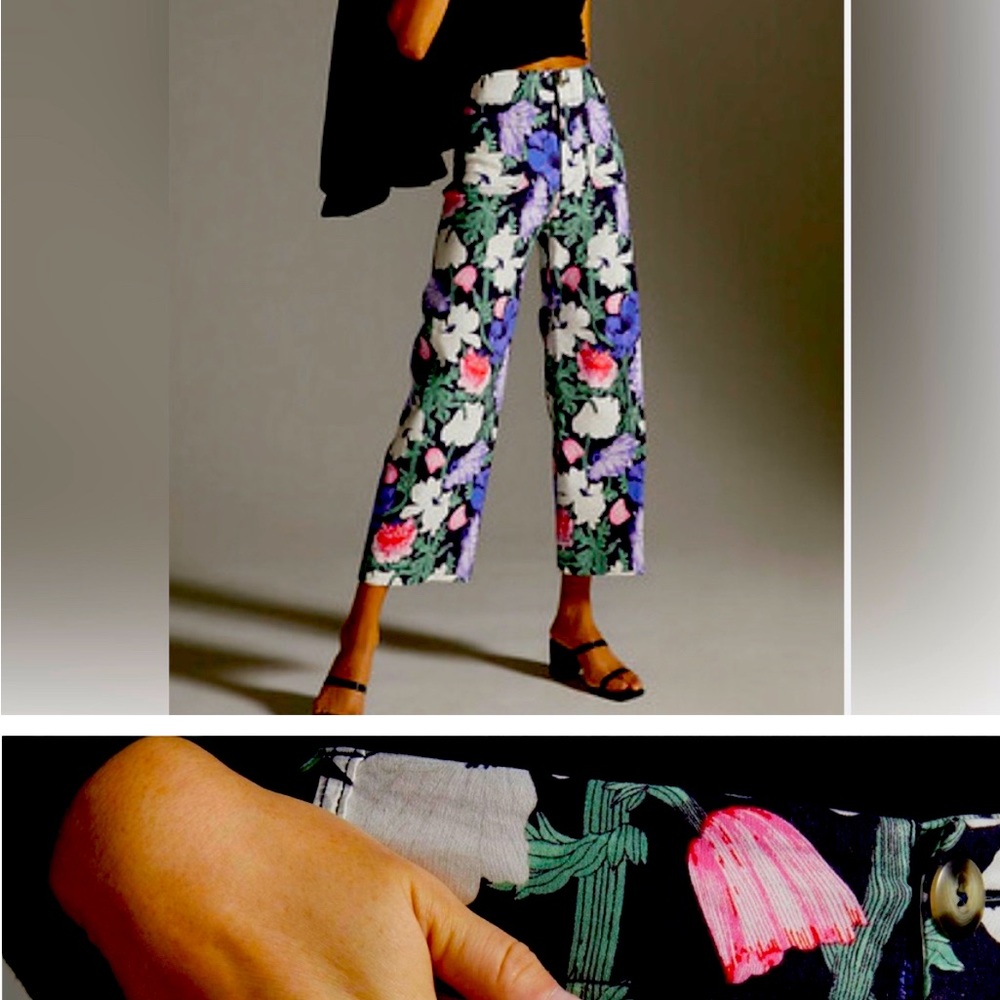Anthropologie Pants - The Colette Floral Pant by Cecilia Pettersson